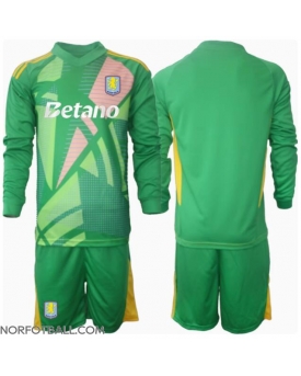 Billige Fotballdrakt Aston Villa Keeper Replika Hjemmedraktsett Barn 2024-25 Langermet (med bukser)